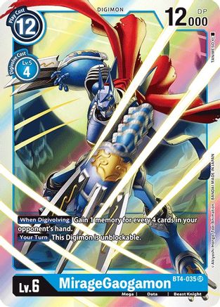 MirageGaogamon (BT4-035) - Great Legend Foil