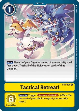 Tactical Retreat! (BT4-105) - Great Legend