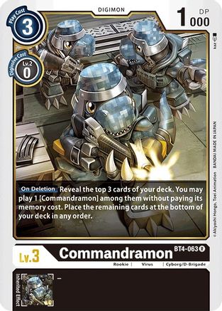 Commandramon (BT4-063) - Great Legend