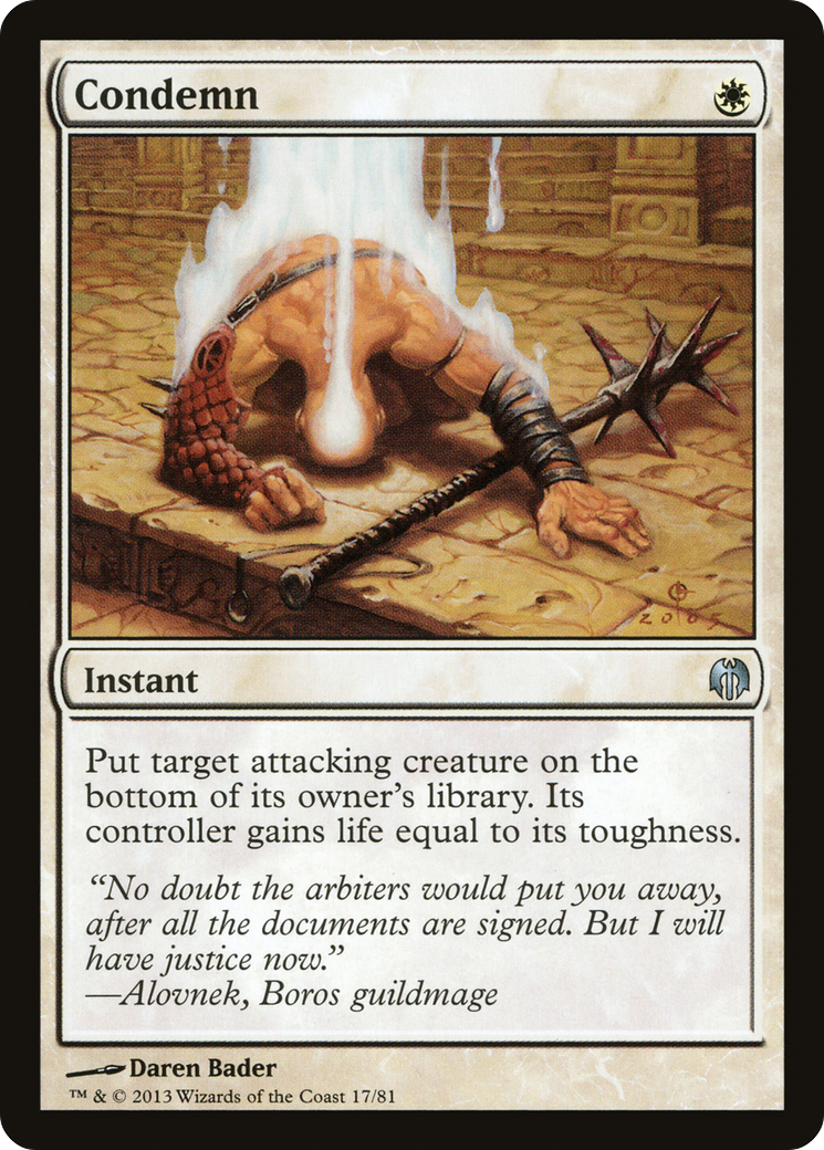 Condemn (DDL-017) - Duel Decks: Heroes vs. Monsters