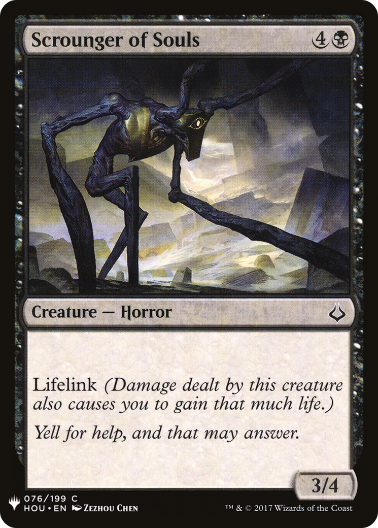 Scrounger of Souls (LIST-HOU-76) - The List