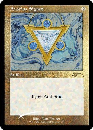 Azorius Signet (Foil Etched) (SLD-286) - Secret Lair Drop Series Foil