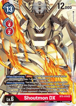 Shoutmon DX (BT5-019) - Battle of Omni Foil