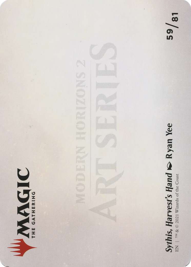 Sythis, Harvest's Hand // Sythis, Harvest's Hand (AMH2-059) - Modern Horizons 2 Art Series (Borderless) Foil
