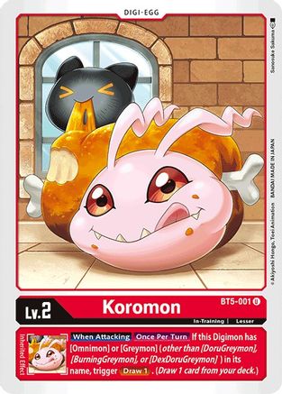Koromon (BT5-001) - Battle of Omni