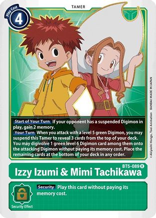 Izzy Izumi & Mimi Tachikawa (BT5-089) - Battle of Omni