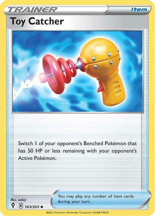 Toy Catcher 163 - Reverse Holofoil SWSH07 Evolving Skies - Uncommon