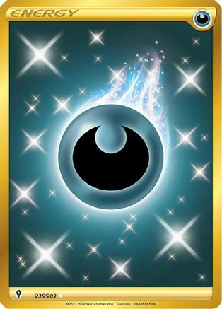 Darkness Energy (Secret) 236 - Holofoil SWSH07 Evolving Skies - Secret Rare
