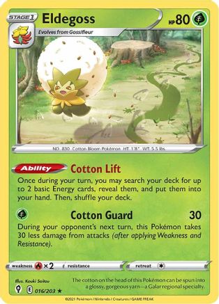 Eldegoss - 016/203/203 Deck Exclusives - Promo