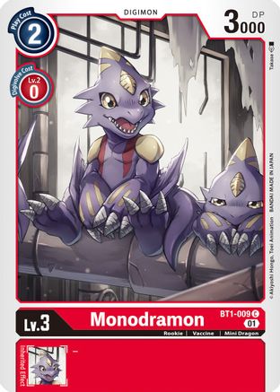 Monodramon - BT1-009 (Alternate Art) (BT1-009) - Starter Deck 07: Gallantmon