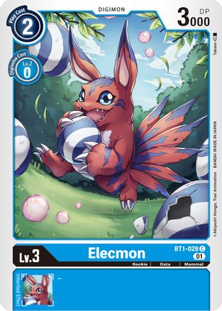 Elecmon - BT1-028 (Alternate Art) (BT1-028) - Starter Deck 08: Ulforce Veedramon