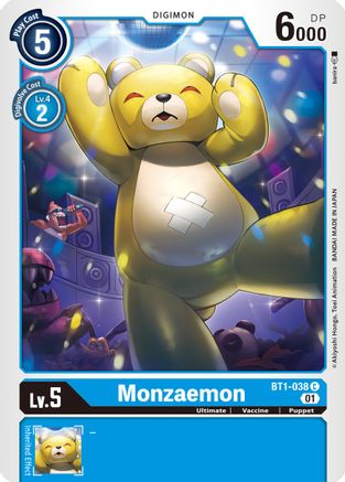Monzaemon - BT1-038 (Alternate Art) (BT1-038) - Starter Deck 08: Ulforce Veedramon