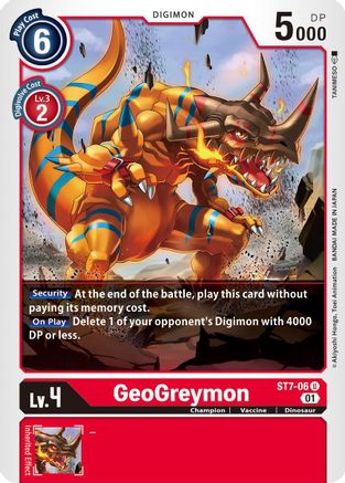 GeoGreymon (ST7-06) - Starter Deck 07: Gallantmon