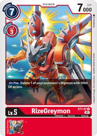 RizeGreymon (ST7-07) - Starter Deck 07: Gallantmon