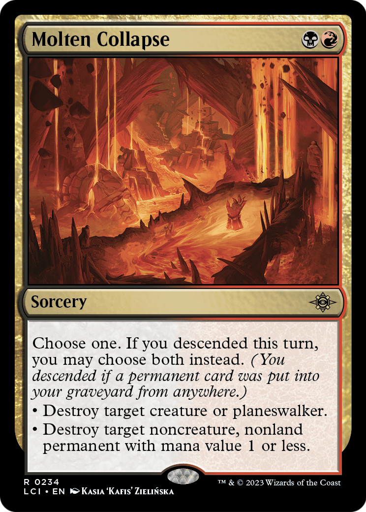 Molten Collapse (LCI-234) - The Lost Caverns of Ixalan Foil