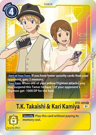 T.K. Takaishi & Kari Kamiya (BT6-089) - Double Diamond Foil
