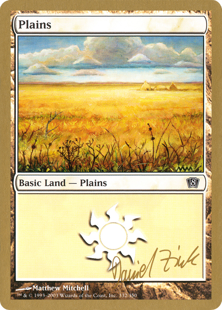 Plains (332) - 2003 Daniel Zink (8ED) (WCD-DZ332) - World Championship Decks 2003