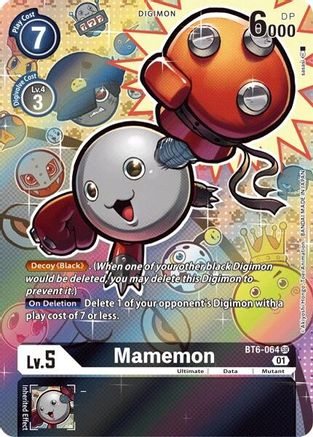 Mamemon (Alternate Art) (BT6-064) - Double Diamond Foil