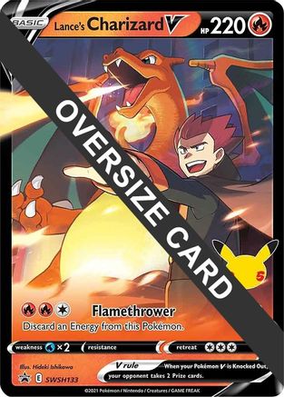Lance's Charizard V SWSH133 - Holofoil Jumbo Cards - Promo