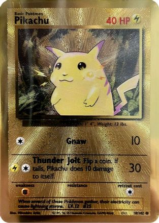 Pikachu (Celebrations Metal Card) 058/102 - Holofoil Miscellaneous Cards & Products - Promo