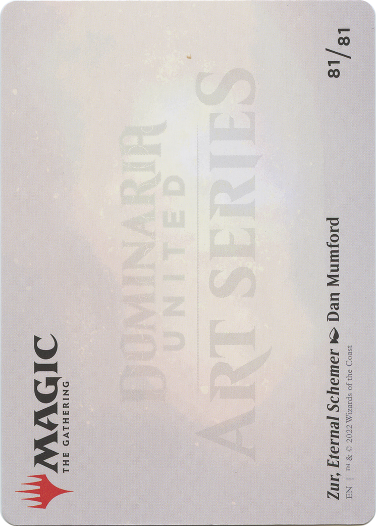 Zur, Eternal Schemer // Zur, Eternal Schemer (ADMU-081) - Dominaria United Art Series (Borderless) Foil
