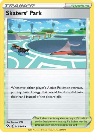 Skaters' Park 242 - Reverse Holofoil SWSH08 Fusion Strike - Uncommon
