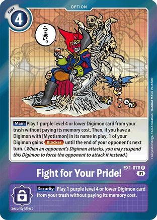 Fight for Your Pride! (EX1-070) - Classic Collection Foil
