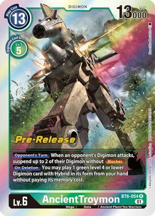 AncientTroymon (BT6-054) - Double Diamond Pre-Release Cards Foil