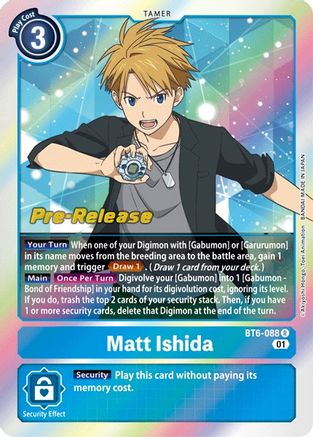 Matt Ishida (BT6-088) - Double Diamond Pre-Release Cards Foil