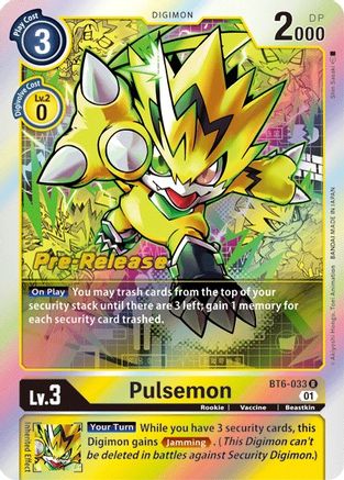 Pulsemon (BT6-033) - Double Diamond Pre-Release Cards Foil