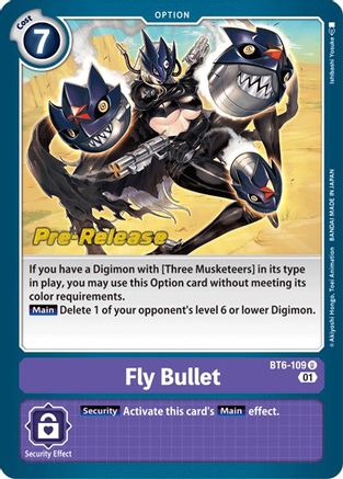 Fly Bullet (BT6-109) - Double Diamond Pre-Release Cards Foil