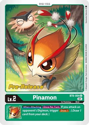 Pinamon (BT6-004) - Double Diamond Pre-Release Cards Foil