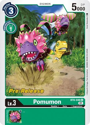 Pomumon (BT6-046) - Double Diamond Pre-Release Cards Foil