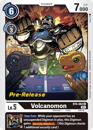 Volcanomon (BT6-062) - Double Diamond Pre-Release Cards Foil