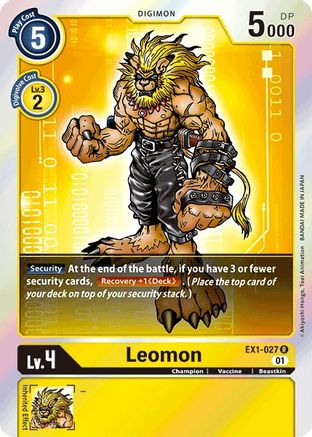 Leomon (EX1-027) - Classic Collection Foil