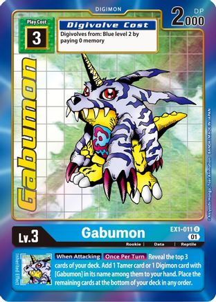Gabumon (Alternate Art) (EX1-011) - Classic Collection Foil