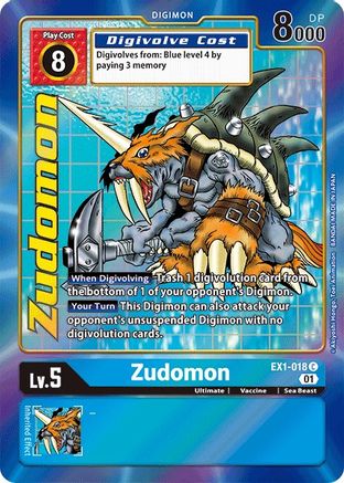 Zudomon (Alternate Art) (EX1-018) - Classic Collection Foil