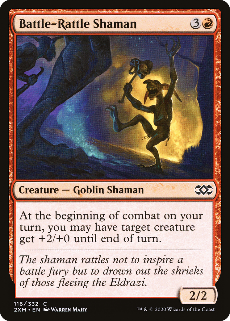 Battle-Rattle Shaman (2XM-116) - Double Masters Foil