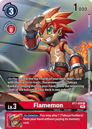 Flamemon (Alternate Art) (BT7-008) - Next Adventure Foil