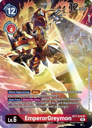 EmperorGreymon (Alternate Art) (BT7-016) - Next Adventure Foil