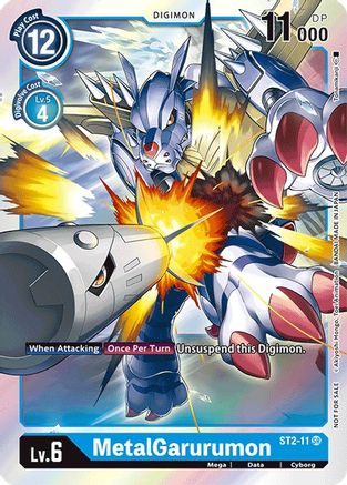 MetalGarurumon (2021 Championship Finals Event Pack 1) (ST2-11) - Starter Deck 02: Cocytus Blue