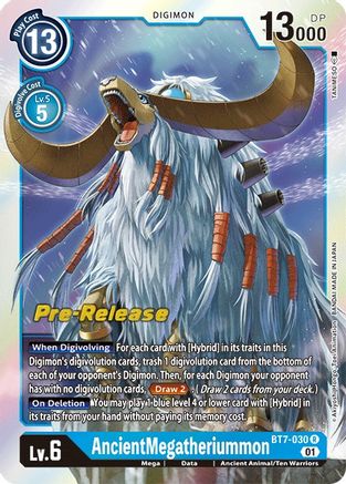 AncientMegatheriummon (BT7-030) - Next Adventure Pre-Release Cards Foil