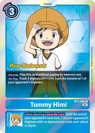 Tommy Himi (BT7-086) - Next Adventure Pre-Release Cards Foil
