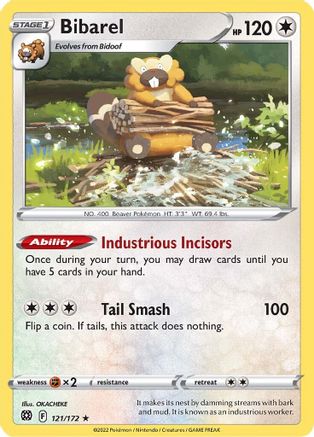 Bibarel 121/172 Deck Exclusives - Rare