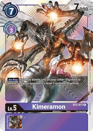 Kimeramon - BT2-077 (Official Tournament Pack Vol.4) (BT2-077) - Release Special Booster 1.0 Foil