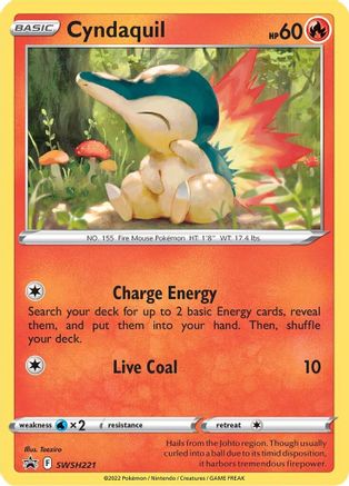 Cyndaquil SWSH221 - Holofoil SWSH Sword & Shield Promo Cards - Promo
