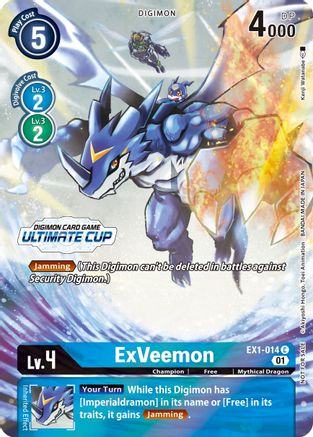 ExVeemon - EX1-014 (Ultimate Cup 2022) (EX1-014) - Classic Collection Foil