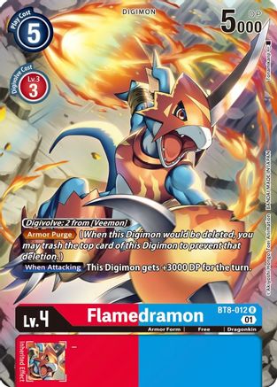 Flamedramon (Alternate Art) (BT8-012) - New Awakening Foil
