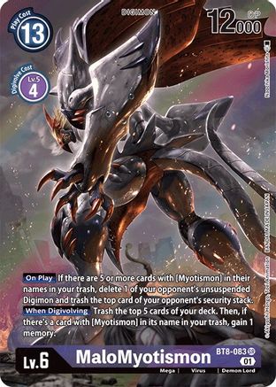 MaloMyotismon (Alternate Art) (BT8-083) - New Awakening Foil