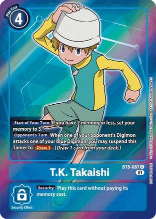 T.K. Takaishi (Box Topper) (BT8-087) - New Awakening Foil